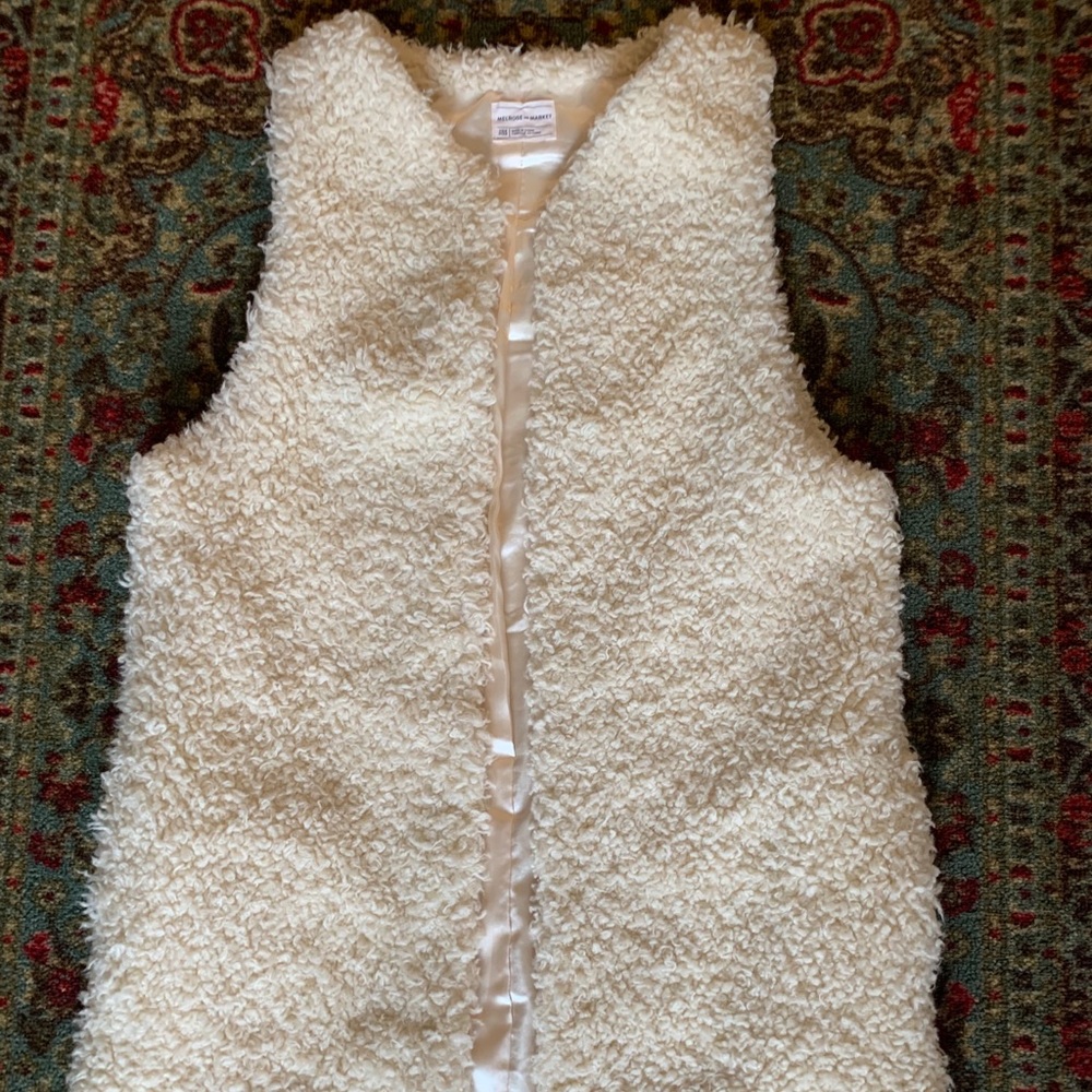 Faux sheep skin vest